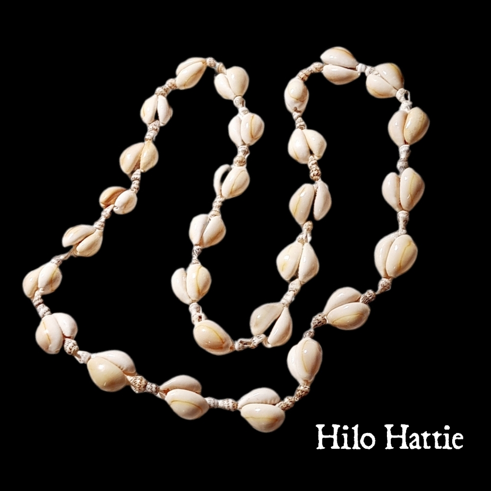Hilo Hattie Cream Pearl Necklace with Organic Charm